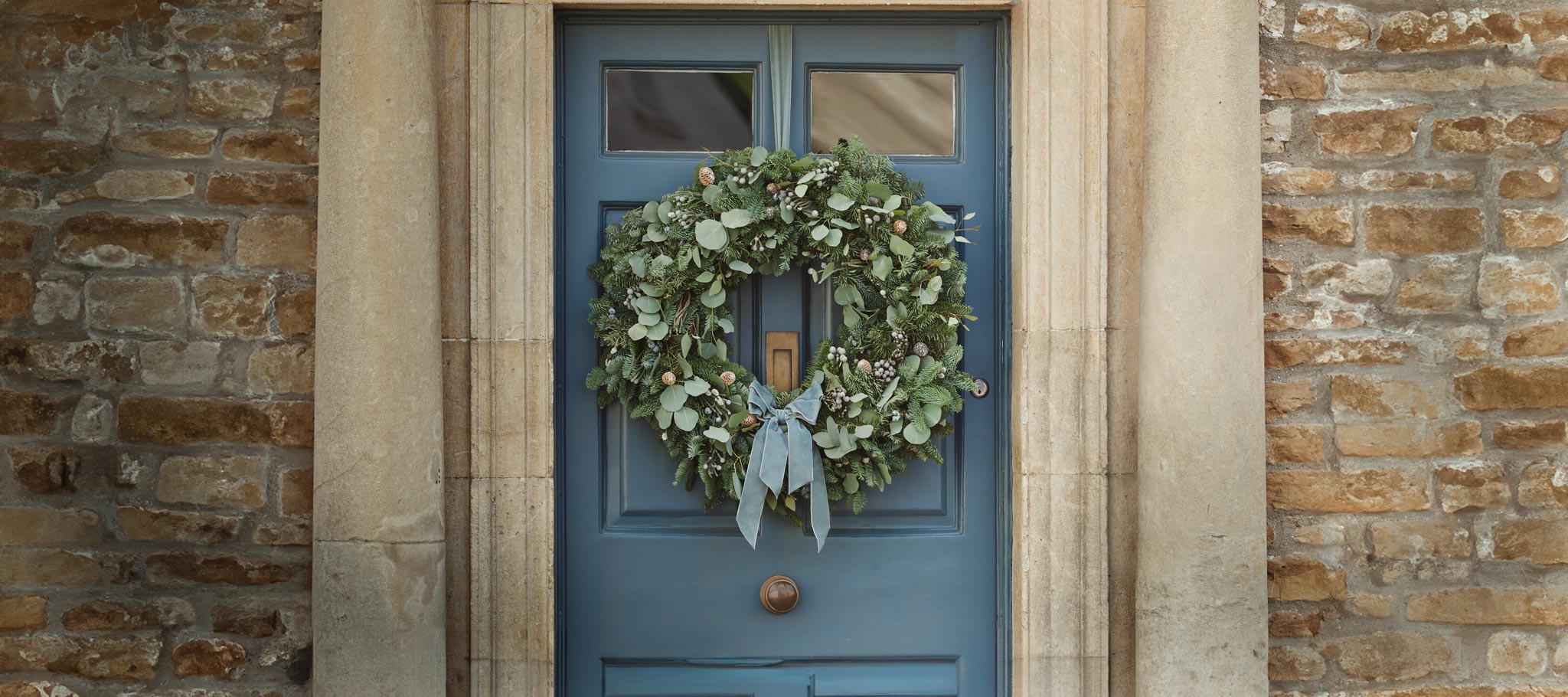 Christmas wreaths at holland gardens