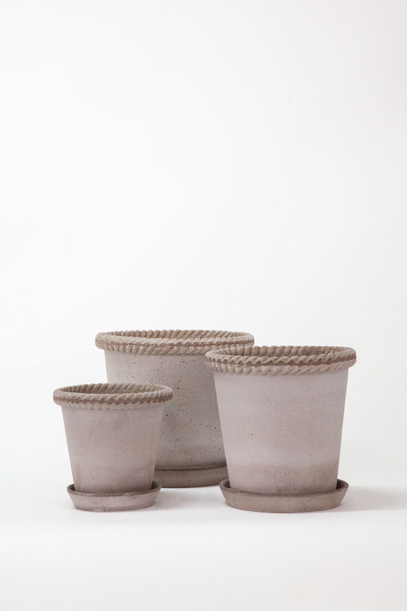 Bergs Terracotta Emilia Pot - Grey - 3/set - Soto Gardens